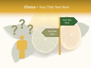 Lemon Fruit Citrus PowerPoint Template