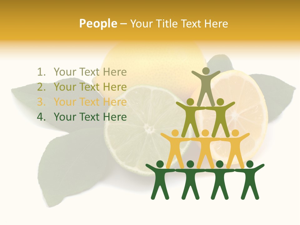 Lemon Fruit Citrus PowerPoint Template