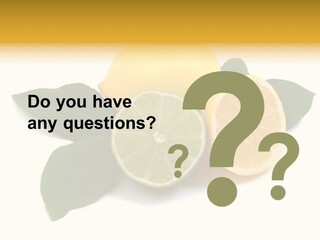 Lemon Fruit Citrus PowerPoint Template