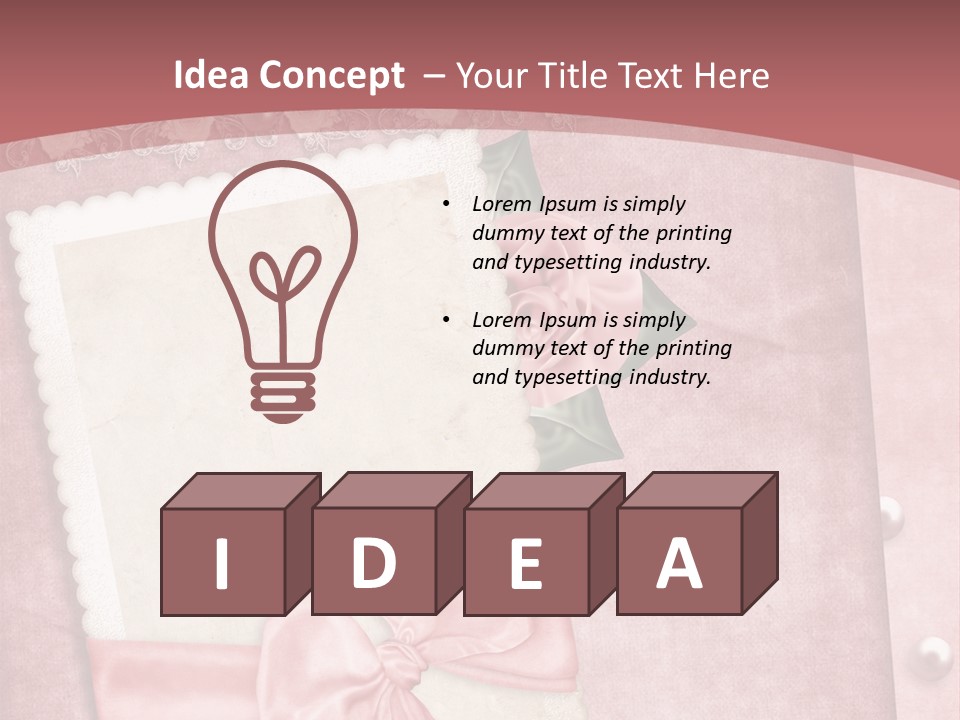 Garden Branch Grunge PowerPoint Template