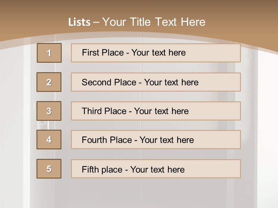 Floor Lift Shiny PowerPoint Template