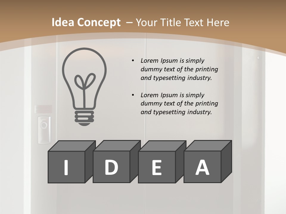 Floor Lift Shiny PowerPoint Template