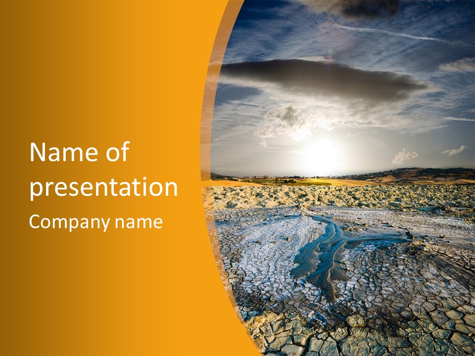 Arid Environment Barren PowerPoint Template