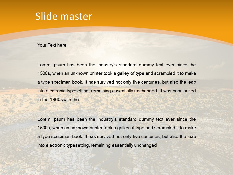 Arid Environment Barren PowerPoint Template