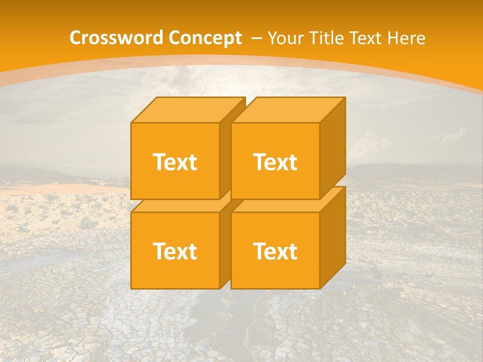 Arid Environment Barren PowerPoint Template