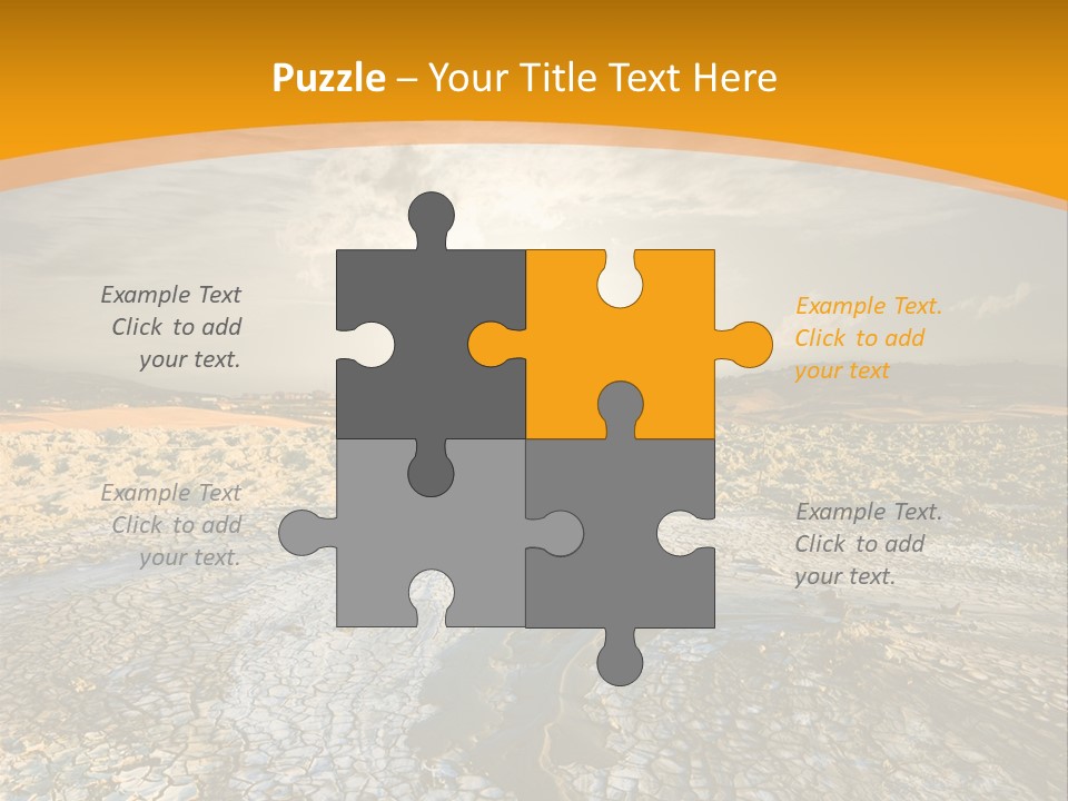 Arid Environment Barren PowerPoint Template