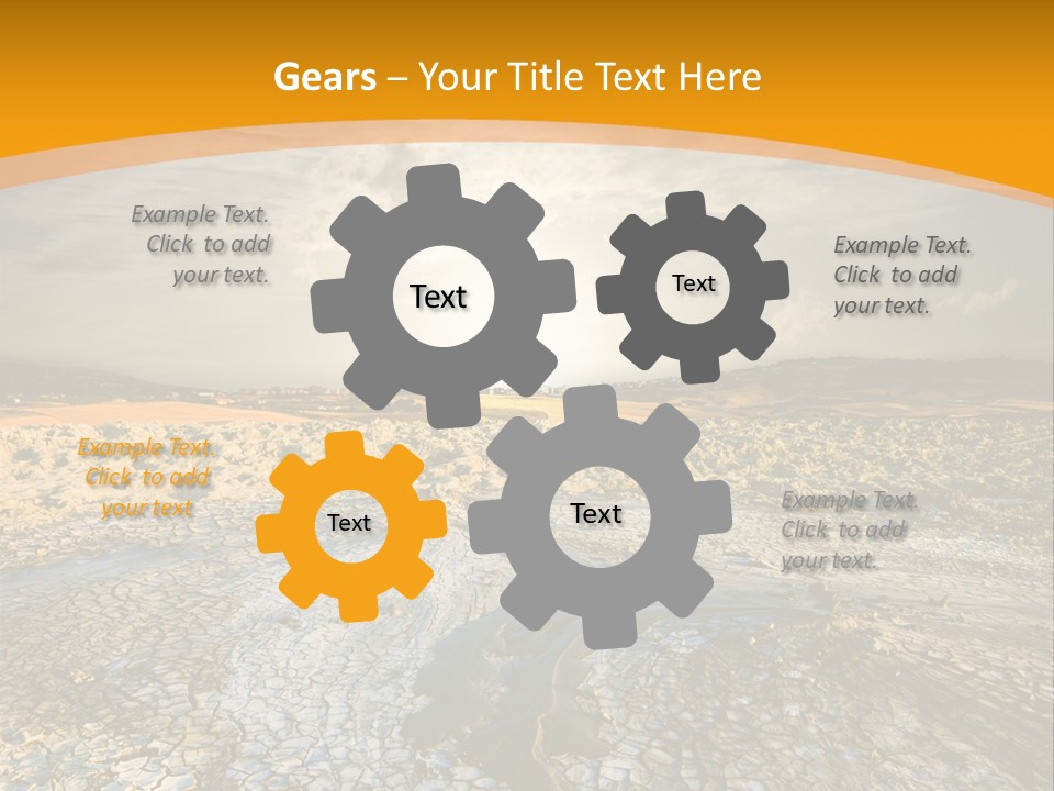 Arid Environment Barren PowerPoint Template