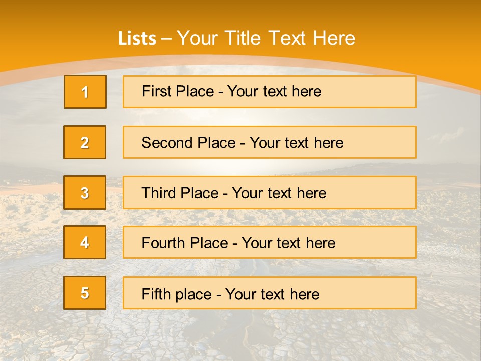 Arid Environment Barren PowerPoint Template