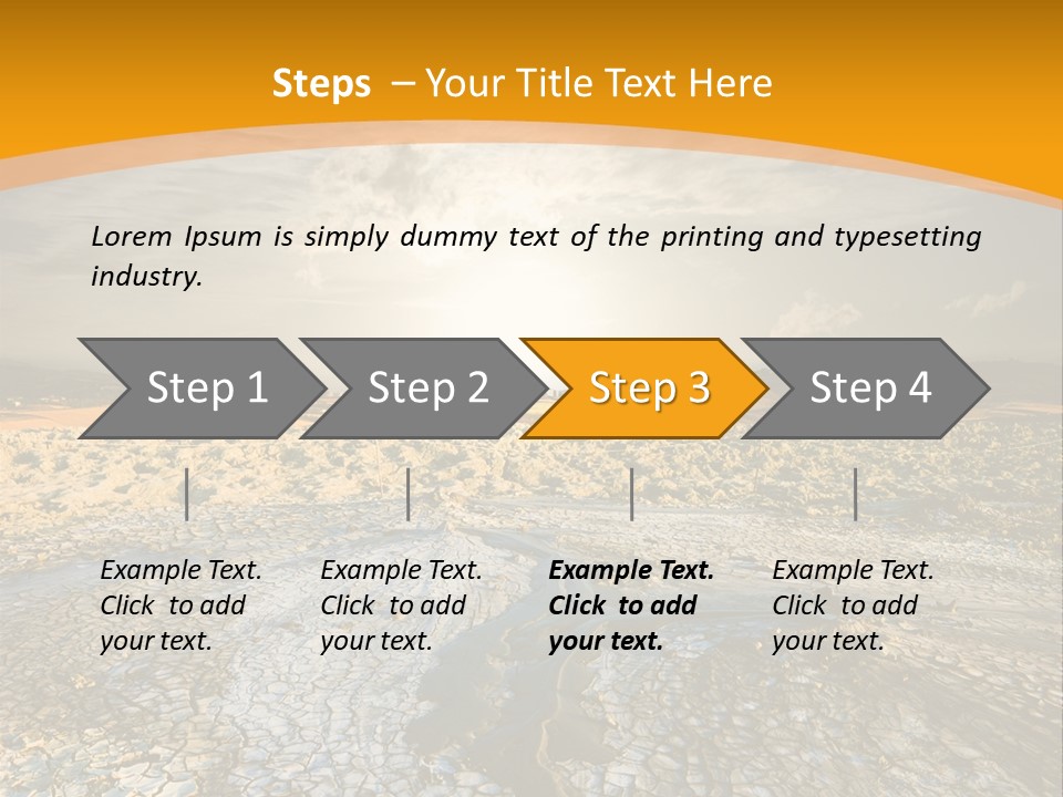 Arid Environment Barren PowerPoint Template