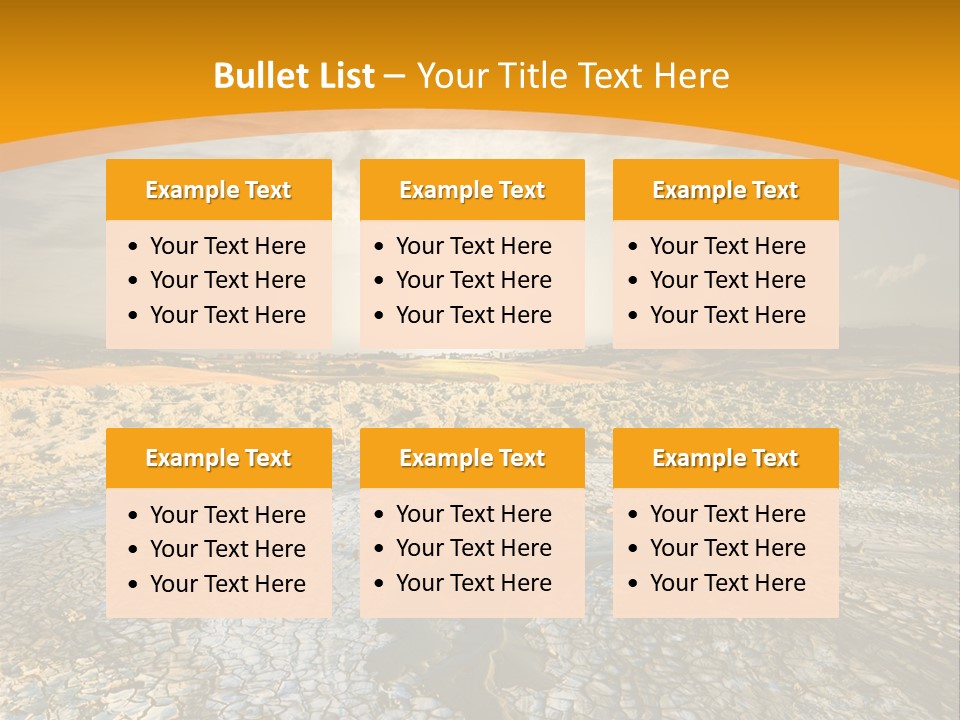 Arid Environment Barren PowerPoint Template