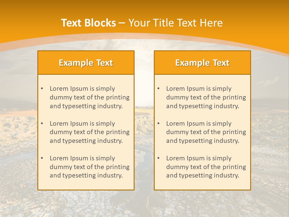 Arid Environment Barren PowerPoint Template