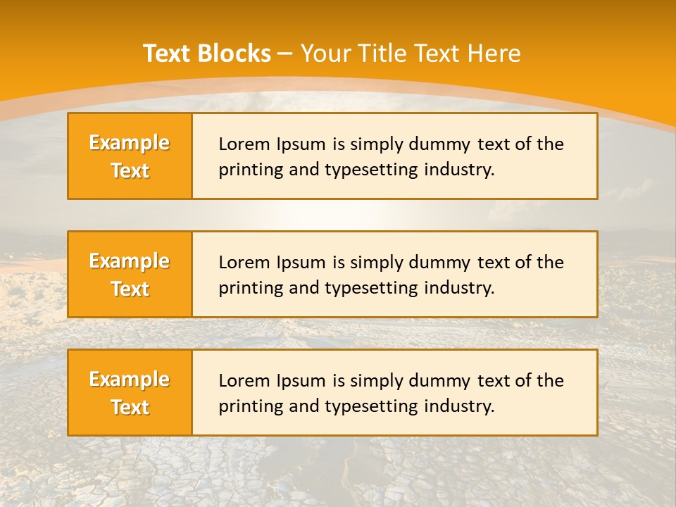 Arid Environment Barren PowerPoint Template