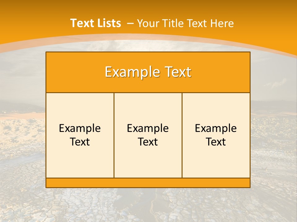 Arid Environment Barren PowerPoint Template