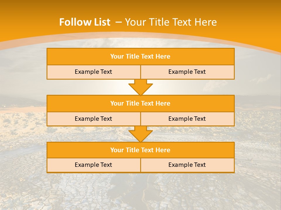 Arid Environment Barren PowerPoint Template