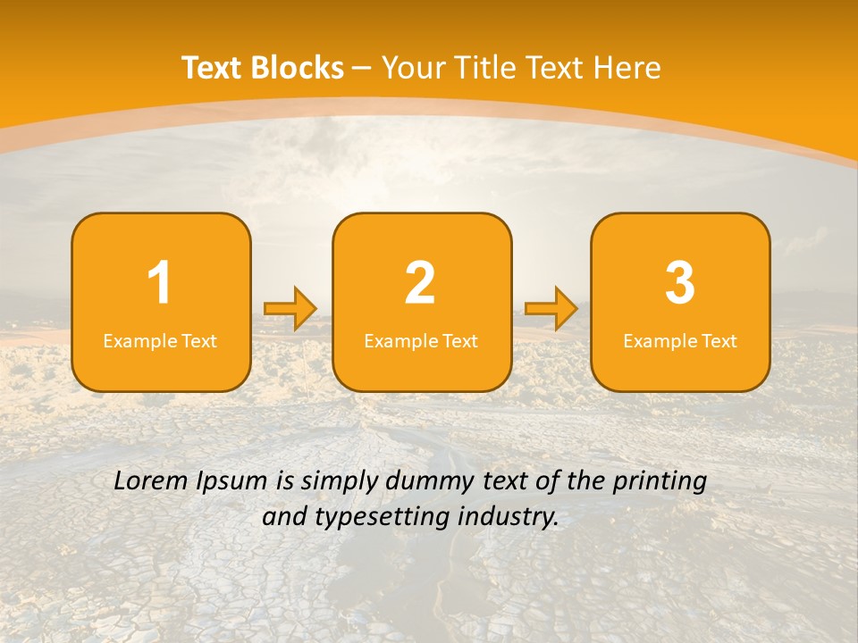 Arid Environment Barren PowerPoint Template