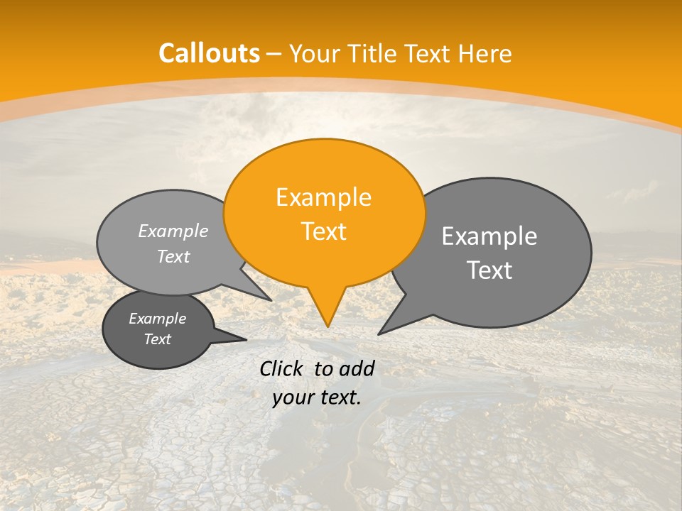 Arid Environment Barren PowerPoint Template
