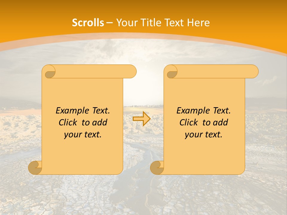 Arid Environment Barren PowerPoint Template