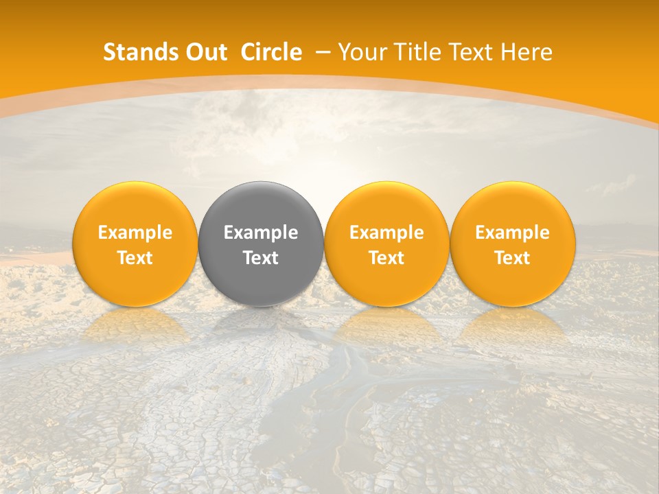 Arid Environment Barren PowerPoint Template