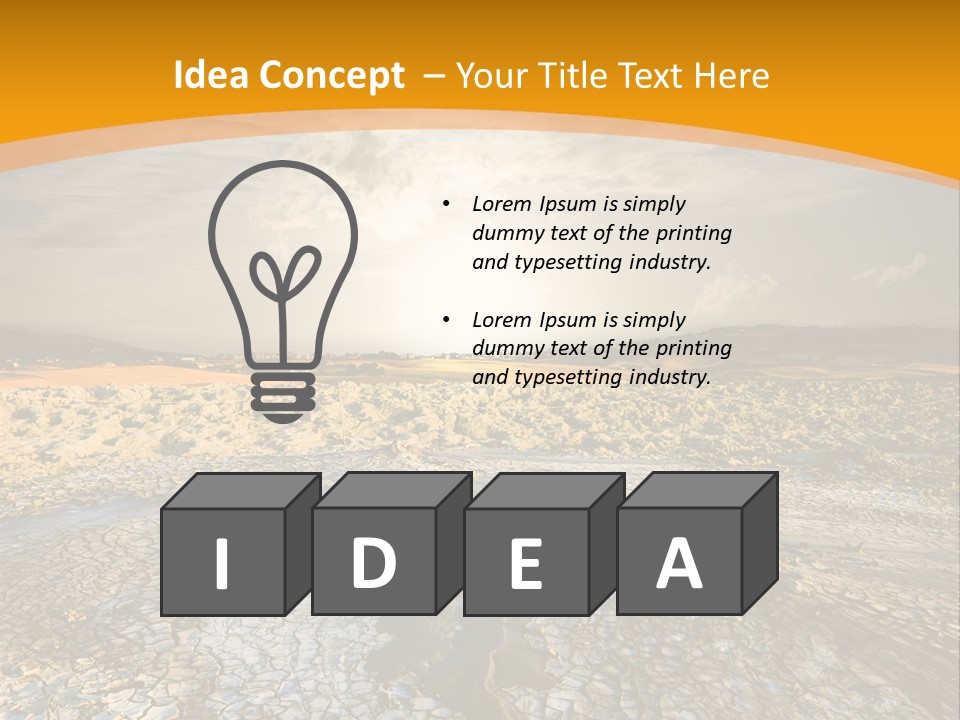 Arid Environment Barren PowerPoint Template
