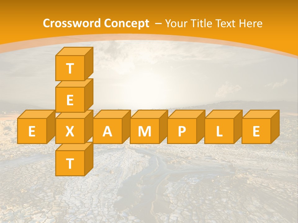 Arid Environment Barren PowerPoint Template