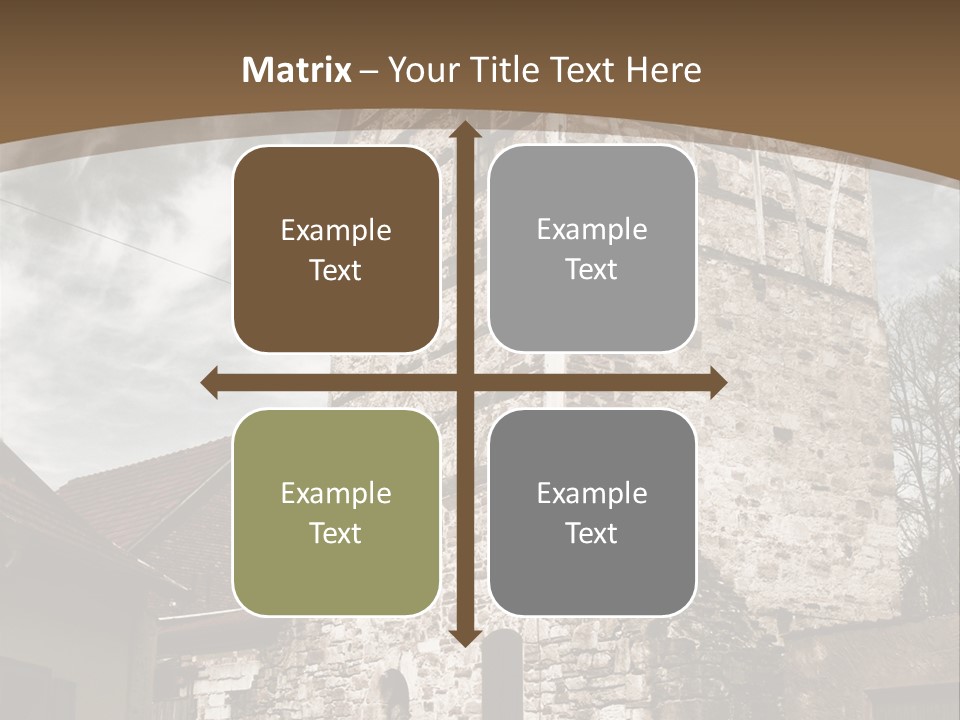 City Construction Tower PowerPoint Template