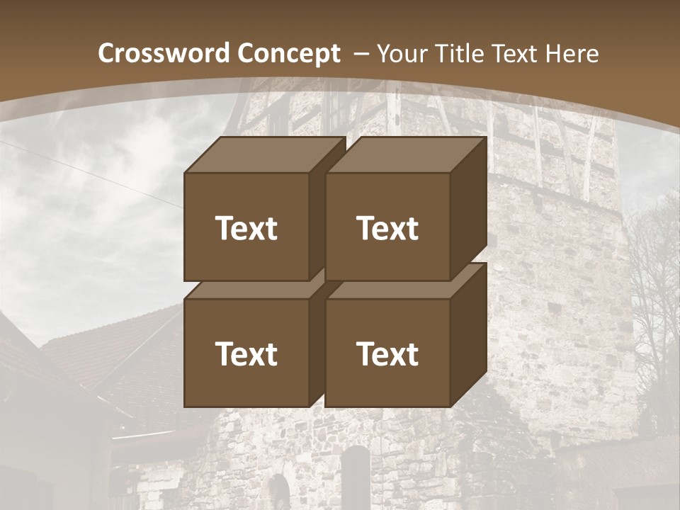 City Construction Tower PowerPoint Template
