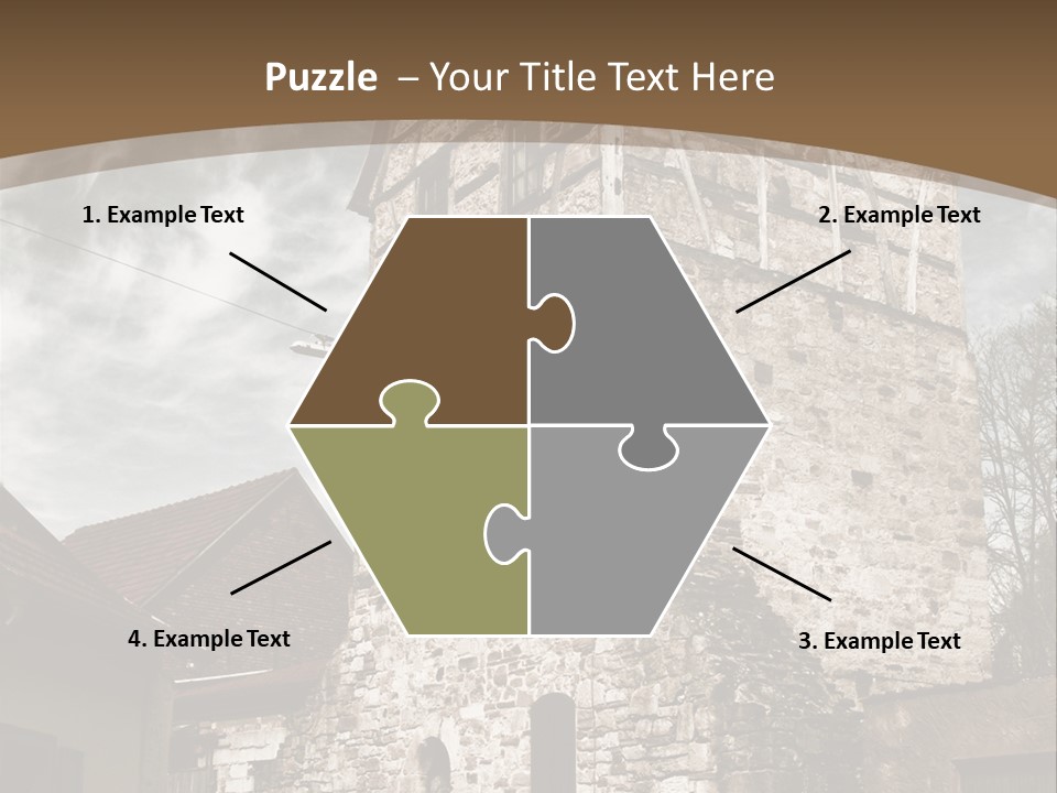 City Construction Tower PowerPoint Template