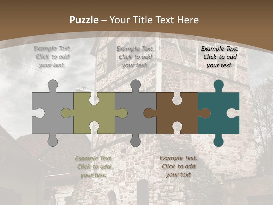 City Construction Tower PowerPoint Template