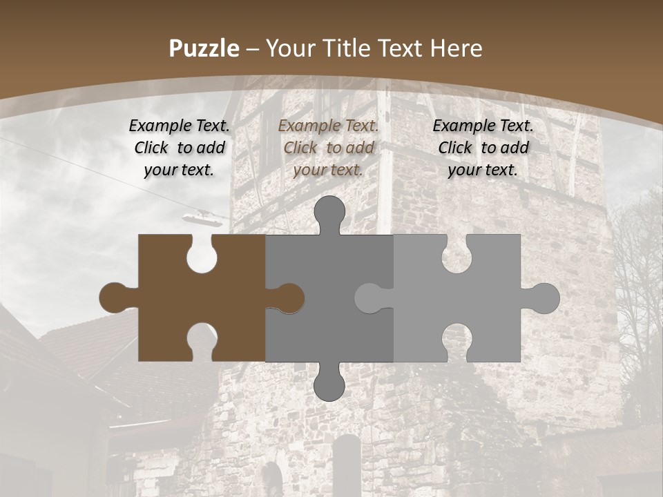 City Construction Tower PowerPoint Template