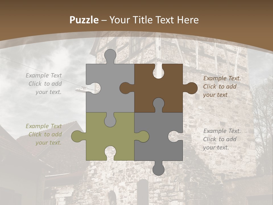 City Construction Tower PowerPoint Template