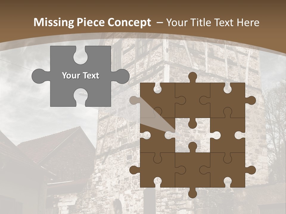 City Construction Tower PowerPoint Template