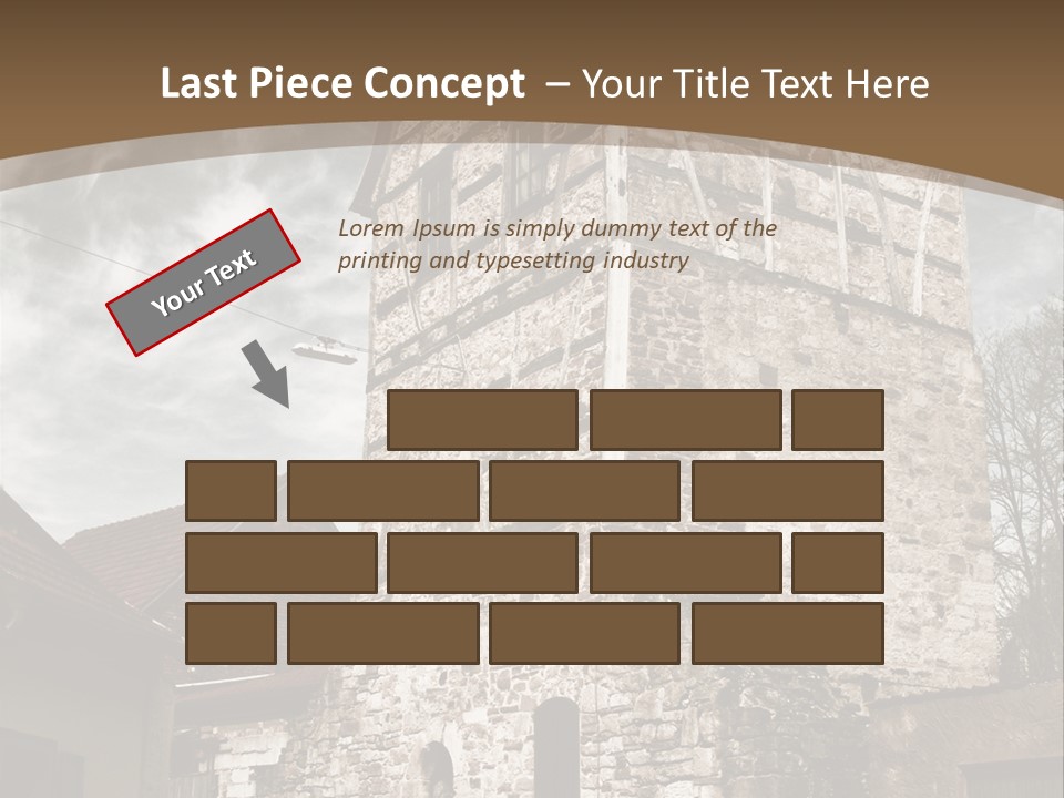 City Construction Tower PowerPoint Template