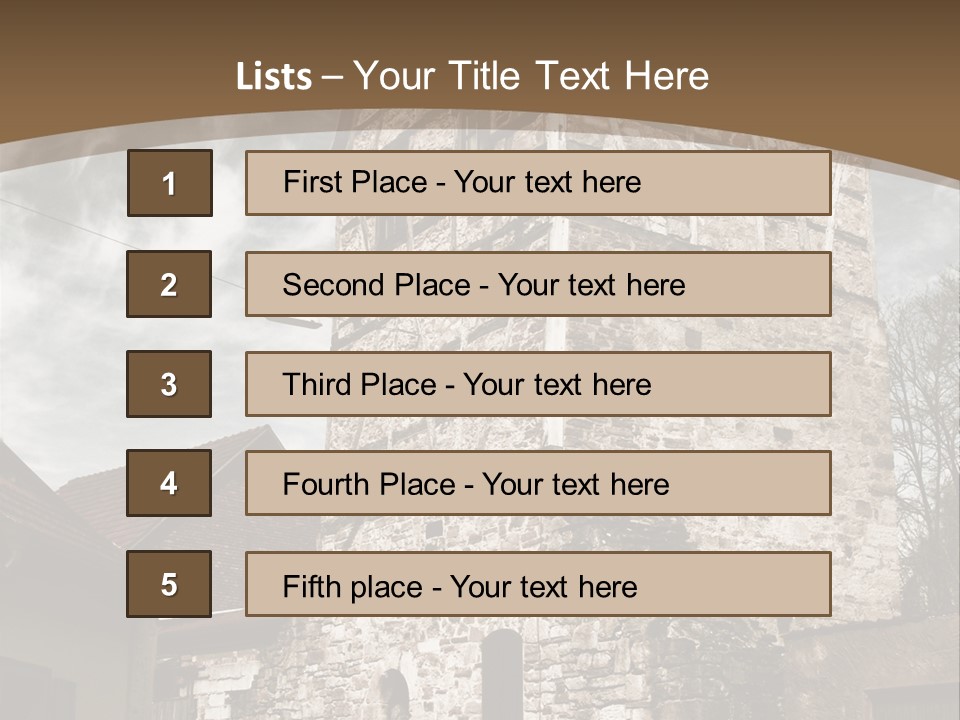 City Construction Tower PowerPoint Template