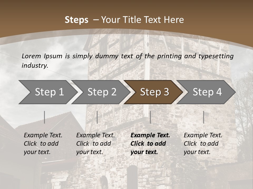 City Construction Tower PowerPoint Template