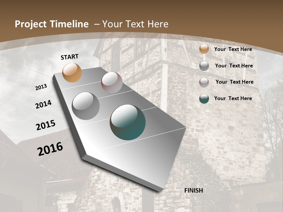 City Construction Tower PowerPoint Template