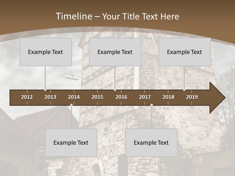 City Construction Tower PowerPoint Template