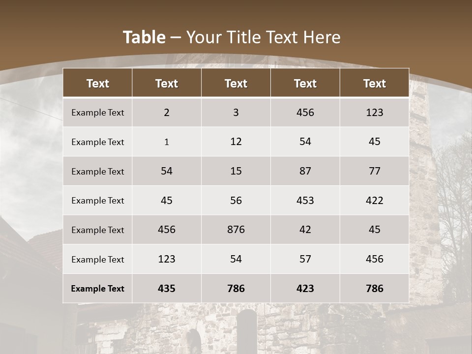 City Construction Tower PowerPoint Template