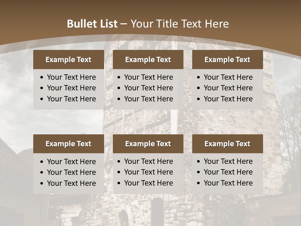 City Construction Tower PowerPoint Template