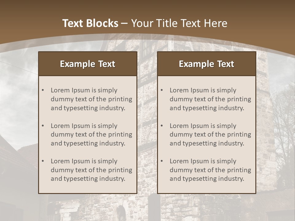 City Construction Tower PowerPoint Template