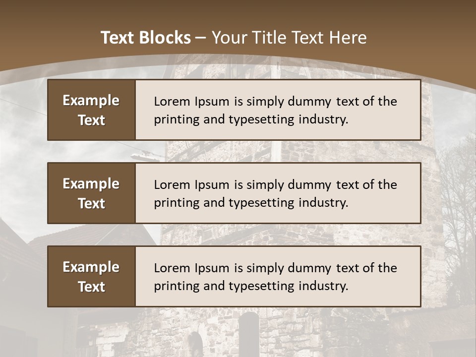 City Construction Tower PowerPoint Template