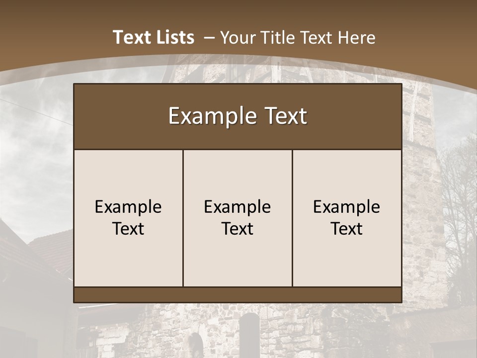 City Construction Tower PowerPoint Template