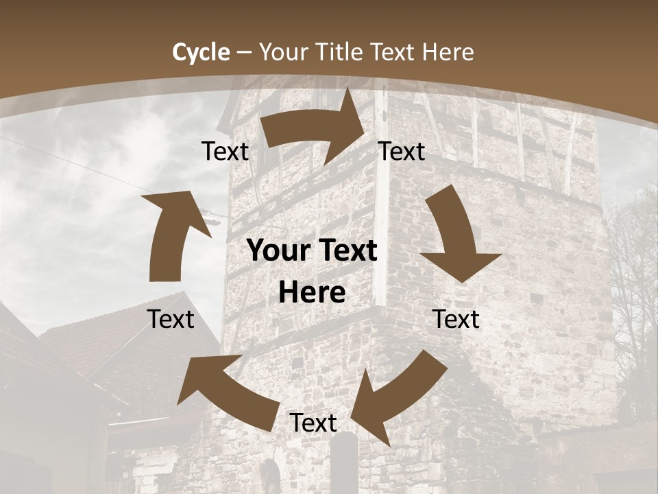 City Construction Tower PowerPoint Template