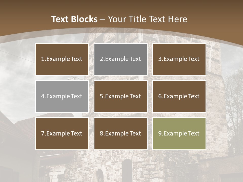 City Construction Tower PowerPoint Template