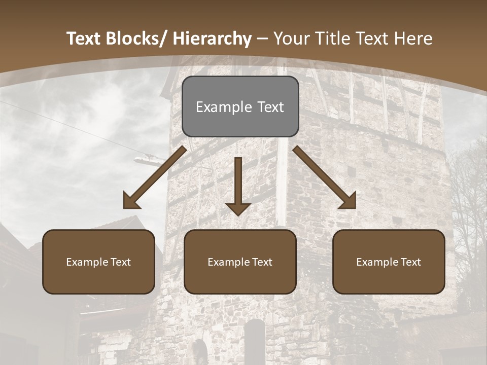 City Construction Tower PowerPoint Template