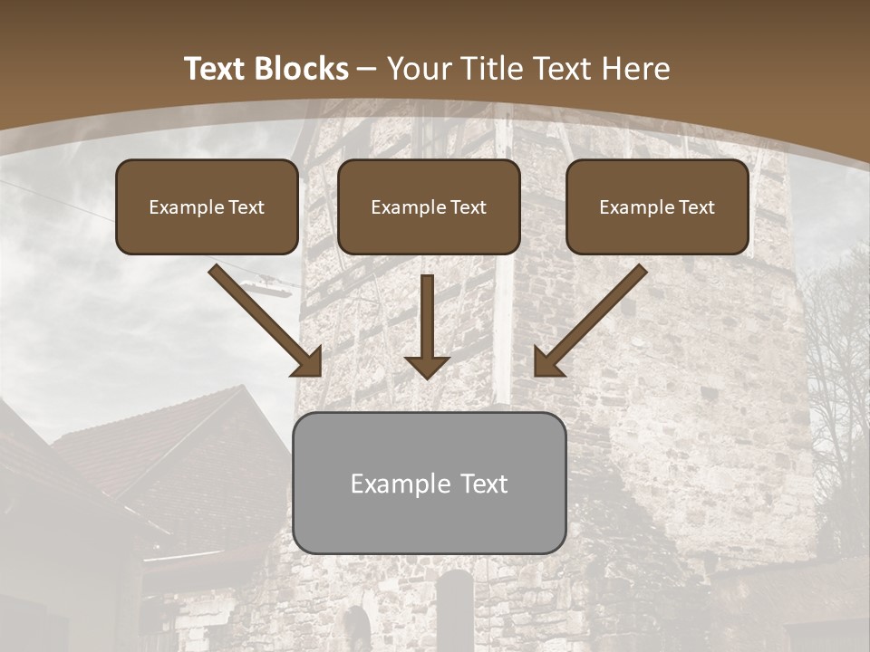 City Construction Tower PowerPoint Template