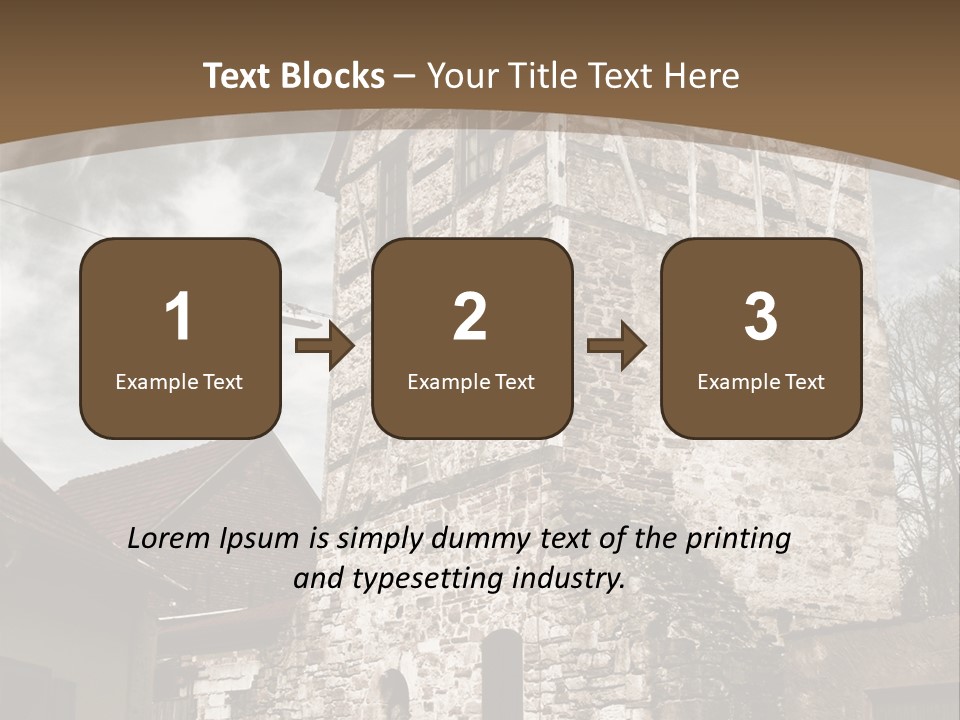 City Construction Tower PowerPoint Template