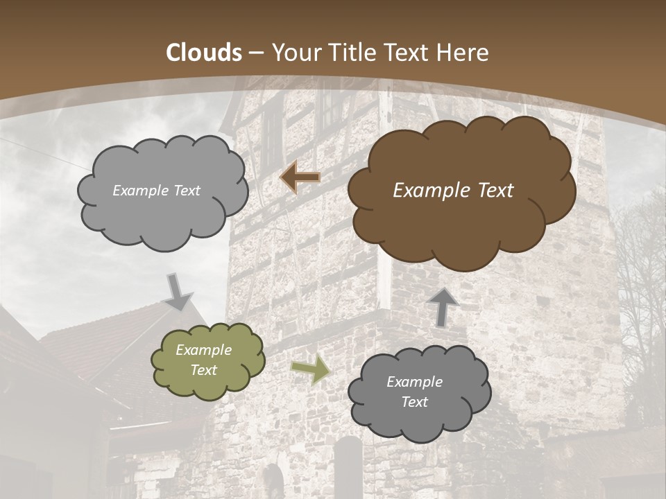 City Construction Tower PowerPoint Template