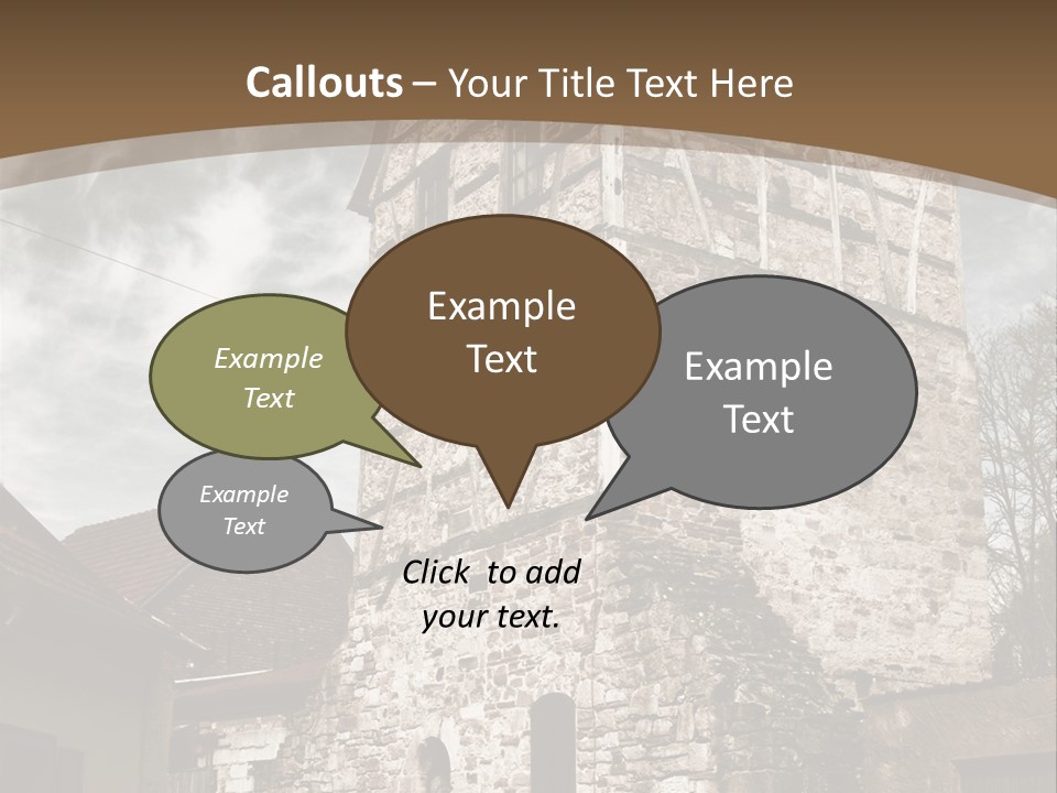 City Construction Tower PowerPoint Template