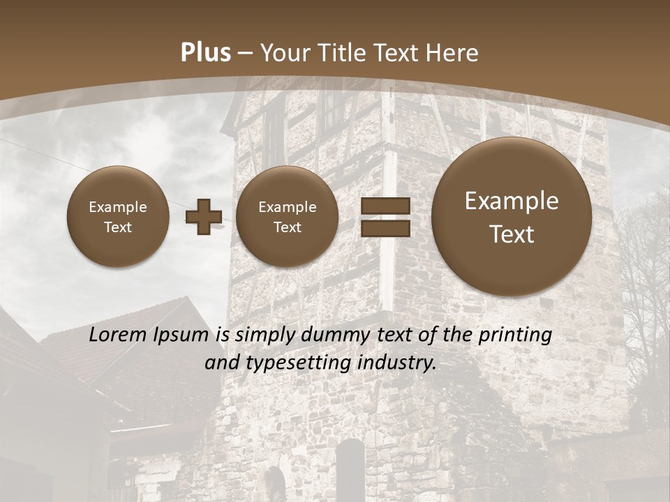 City Construction Tower PowerPoint Template