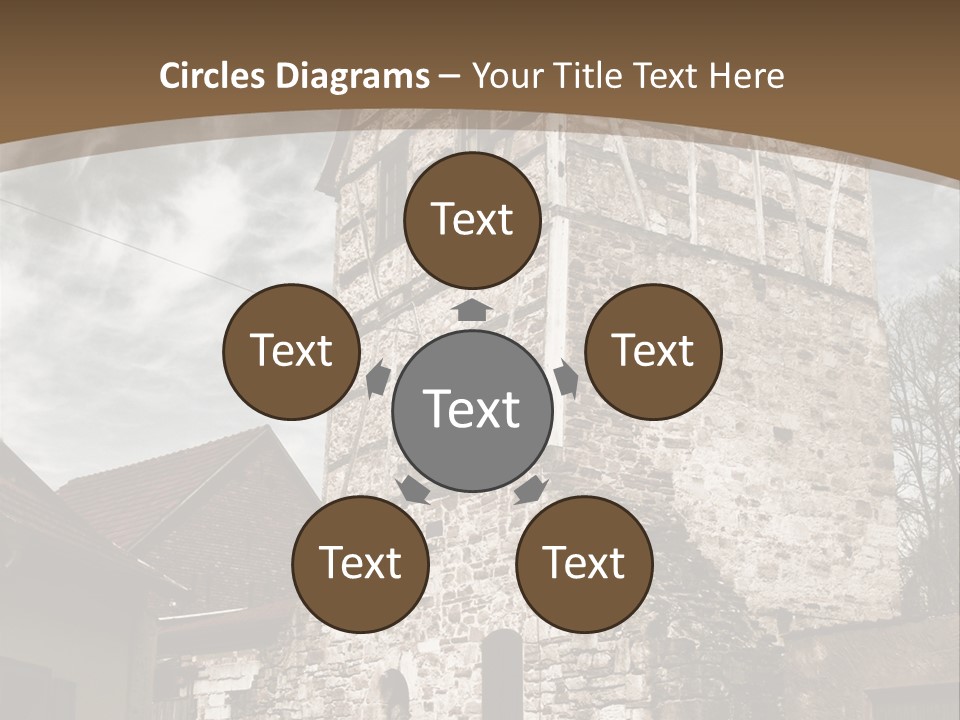 City Construction Tower PowerPoint Template